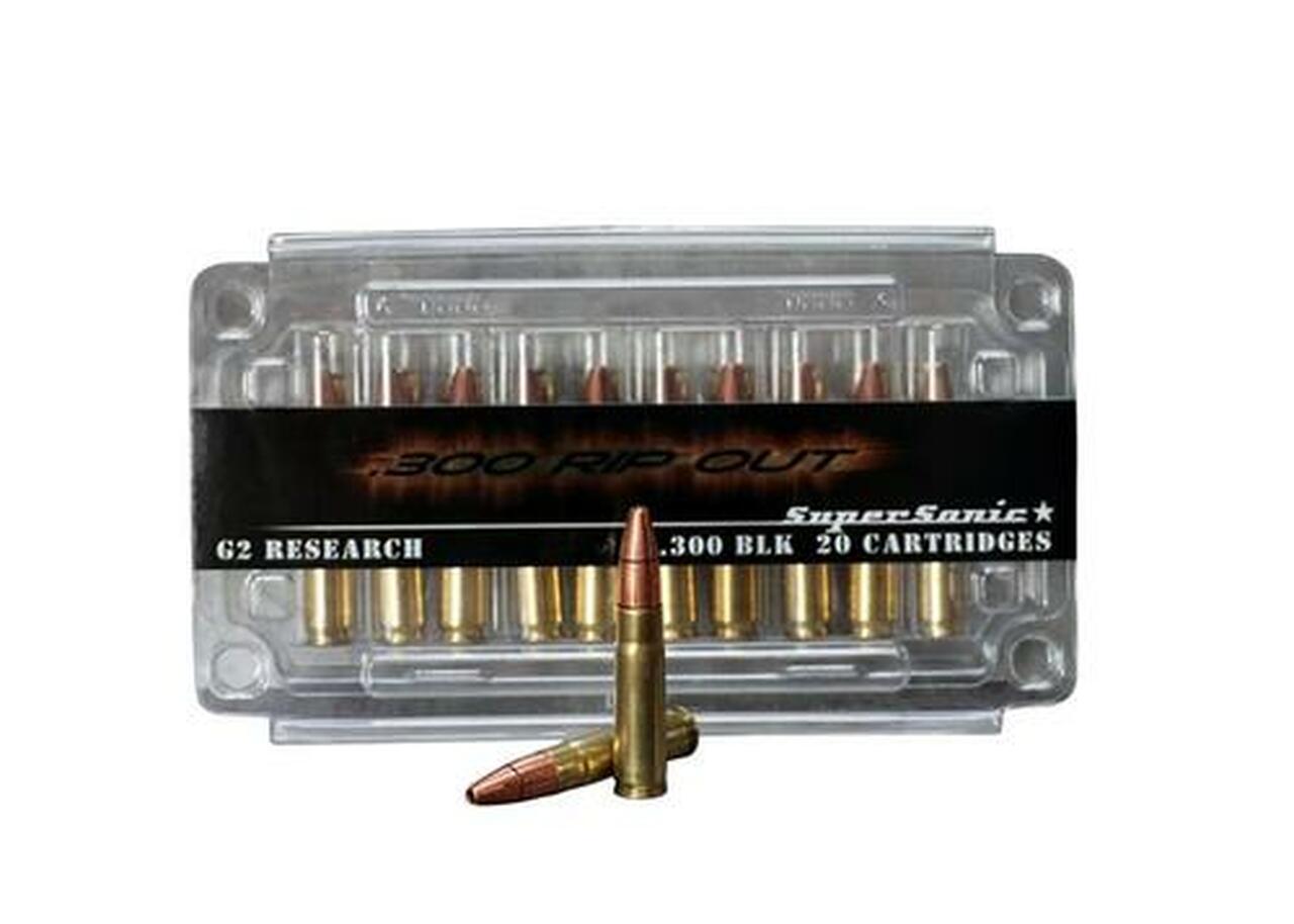 G2 Research Rip Out .300 AAC Blackout Supersonic 110 Gr, 20rd Box G2 Research Rip Out .300 AAC Blackout Supersonic 110 Gr, 20rd Box