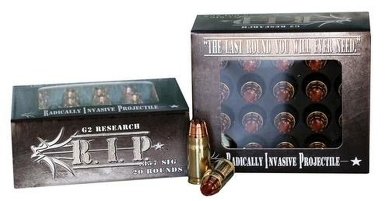 G2 Research RIP Radically Invasive Projectile357 Sig Sauer HP 20rd Box G2 Research RIP Radically Invasive Projectile357 Sig Sauer HP 20rd Box