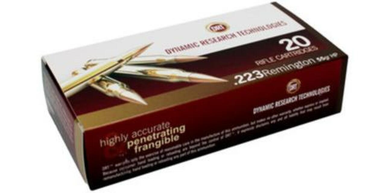Dynamic Research Tech Terminal Shck 223 Rem/5.56 NATO HP 55gr, 20rd Box Dynamic Research Tech Terminal Shck 223 Rem/5.56 NATO HP 55gr, 20rd Box