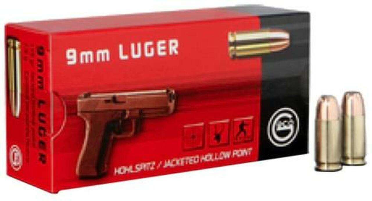 Geco 9mm 115gr, Jacketed Hollow Point, 50rd/Box Geco 9mm 115gr, Jacketed Hollow Point, 50rd/Box