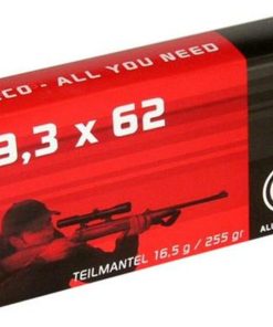 Geco 9.3x62mm Mauser 255gr, Soft Point, 20rd/Box