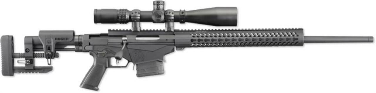 *D*Ruger Precision Rifle, Bolt Action, .308 Win, 20", Folding Stock, Black *D*Ruger Precision Rifle, Bolt Action, .308 Win, 20", Folding Stock, Black