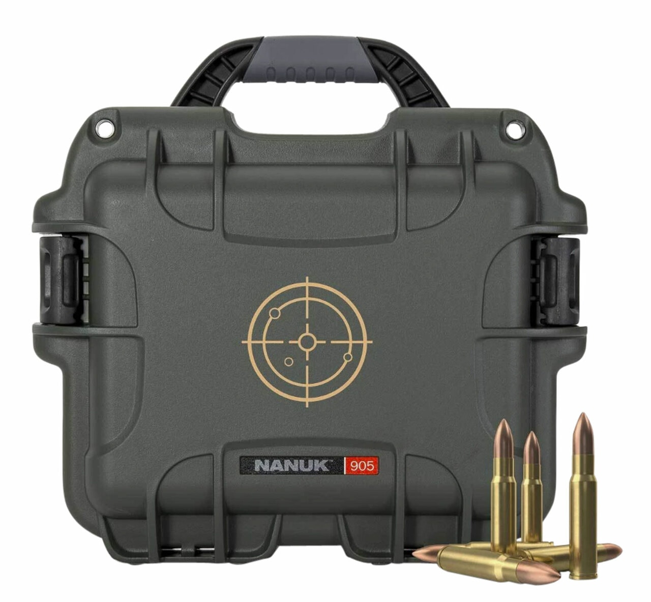 NANUK 905 Polycarbonate Olive Tan Target Logo NANUK 905 Polycarbonate Olive Tan Target Logo