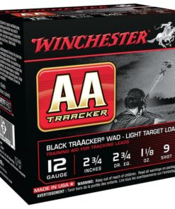 Winchester AA TrAAcker Light 12 Ga 2.75" 1350 FPS 1.125oz 9 Shot Black Wad