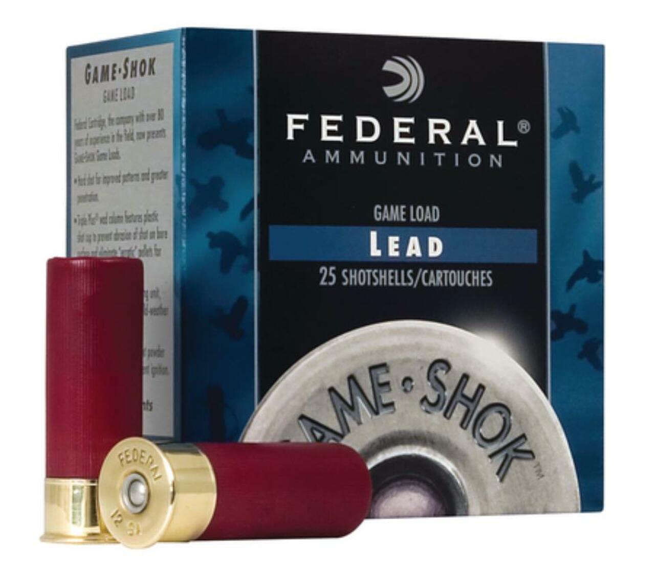 Federal Game-Shok 12 Ga, 2.75", 1290 FPS, 1oz, 7.5 Shot, 250rd/Case Federal Game-Shok 12 Ga, 2.75", 1290 FPS, 1oz, 7.5 Shot, 250rd/Case