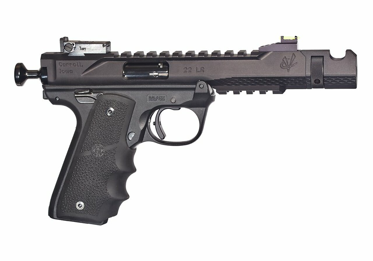 Volquartsen Black Mamba, 4.5", Hi-Viz Front Sight, Single Port Comp, Black Anodized Aluminum Volquartsen Black Mamba, 4.5", Hi-Viz Front Sight, Single Port Comp, Black Anodized Aluminum