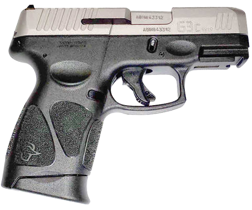Taurus G3C 9mm Pistol Black Frame with Stainless Slide Taurus G3C 9mm Pistol Black Frame with Stainless Slide