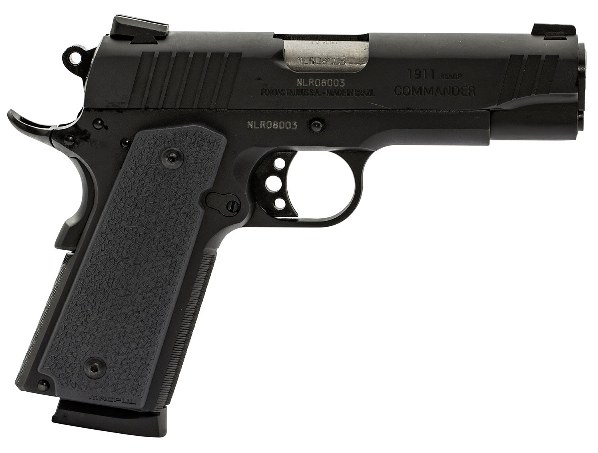 Taurus PT 1911 Commander 45 ACP Pistol Magpul Grips Taurus PT 1911 Commander 45 ACP Pistol Magpul Grips