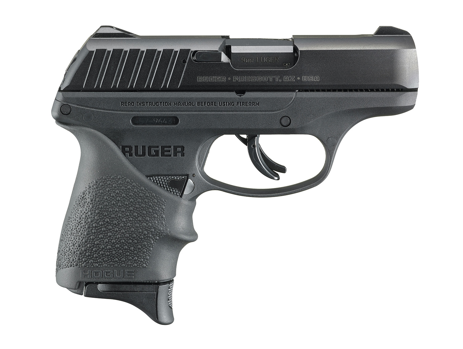 Ruger EC9s 9mm Pistol with Hogue Grips Ruger EC9s 9mm Pistol with Hogue Grips