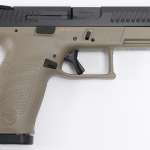 CZ P-10 Compact Flat Dark Earth 9mm Pistol with Night Sights (2018 model with standard magazine catch)