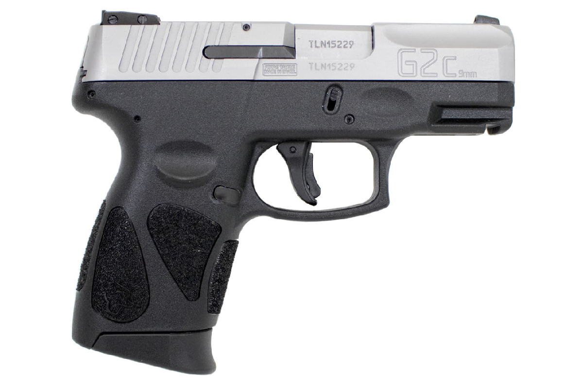 Taurus G2C 9mm Pistol Stainless and Black Taurus G2C 9mm Pistol Stainless and Black