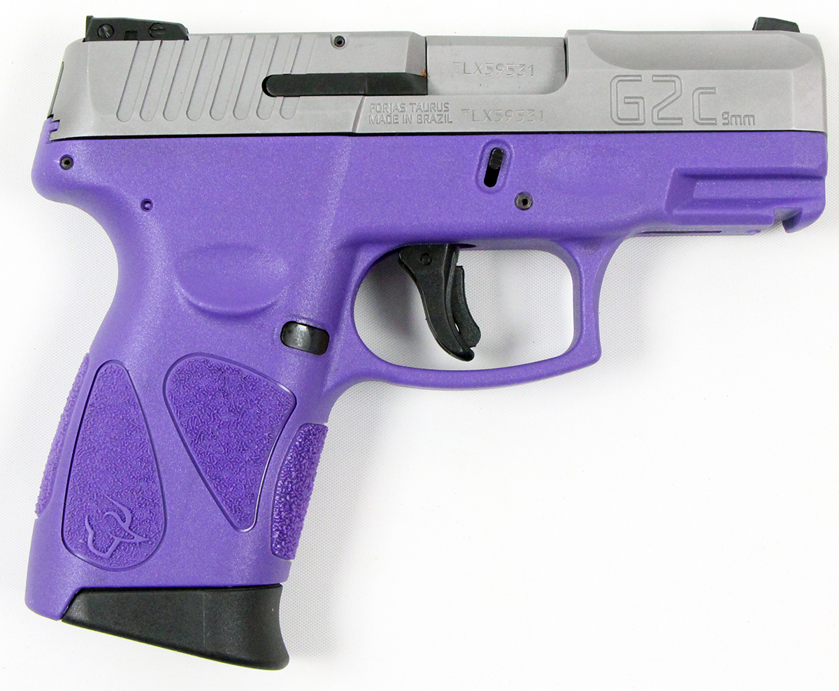 Taurus G2C 9mm Pistol Dark Purple and Stainless Taurus G2C 9mm Pistol Dark Purple and Stainless