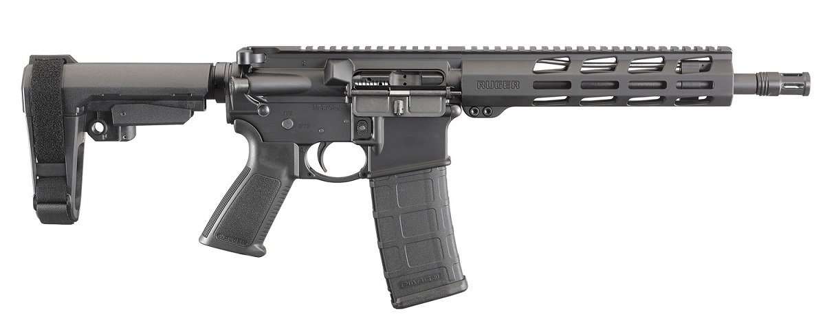 Ruger AR556 5.56/223 AR-15 Pistol with Arm Brace Ruger AR556 5.56/223 AR-15 Pistol with Arm Brace