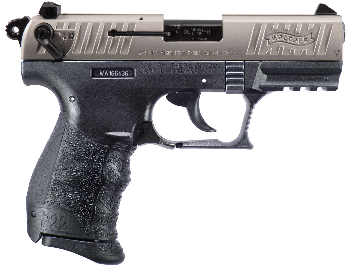 Walther P22Q Nickel 22LR Pistol Walther P22Q Nickel 22LR Pistol