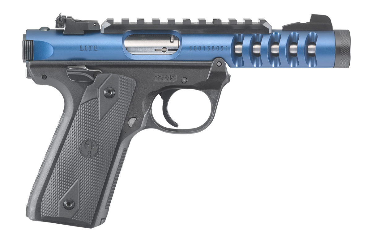 Ruger Mark IV 22/45 22LR Pistol, Cobalt Kinetic Slate Annodize Ruger Mark IV 22/45 22LR Pistol, Cobalt Kinetic Slate Annodize