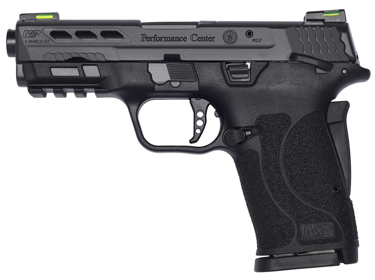 Smith & Wesson Performance Center M&P 9 Shield EZ 9mm Pistol with Manual Safety and Ported Barrel, Black Smith & Wesson Performance Center M&P 9 Shield EZ 9mm Pistol with Manual Safety and Ported Barrel, Black
