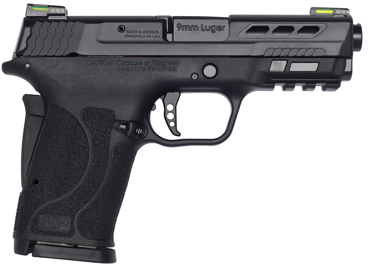 Smith & Wesson Performance Center M&P 9 Shield EZ 9mm Pistol with Ported Barrel, Black Smith & Wesson Performance Center M&P 9 Shield EZ 9mm Pistol with Ported Barrel, Black