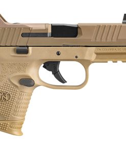 FN 509 Tactical Compact 9mm Pistol Flat Dark Earth 9mm Pistol, Threaded Barrel, Optics Ready, No Manual Safety