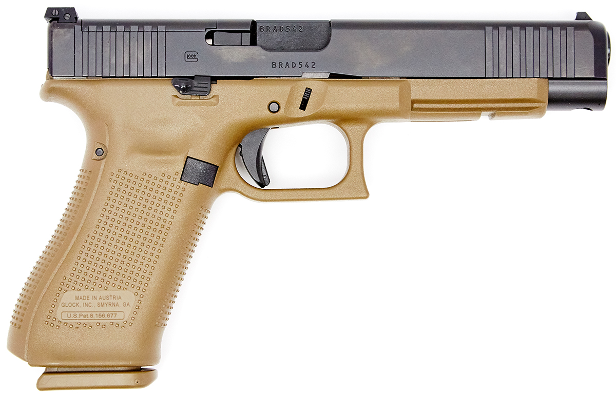 Glock 34 Gen5 MOS 9mm Pistol Flat Dark Earth Frame Glock 34 Gen5 MOS 9mm Pistol Flat Dark Earth Frame