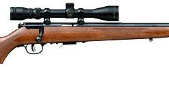 Savage Model 93R17 GVXP 17 HMR Rifle with 3-9x40 Scope Walnut Stock Accutrigger