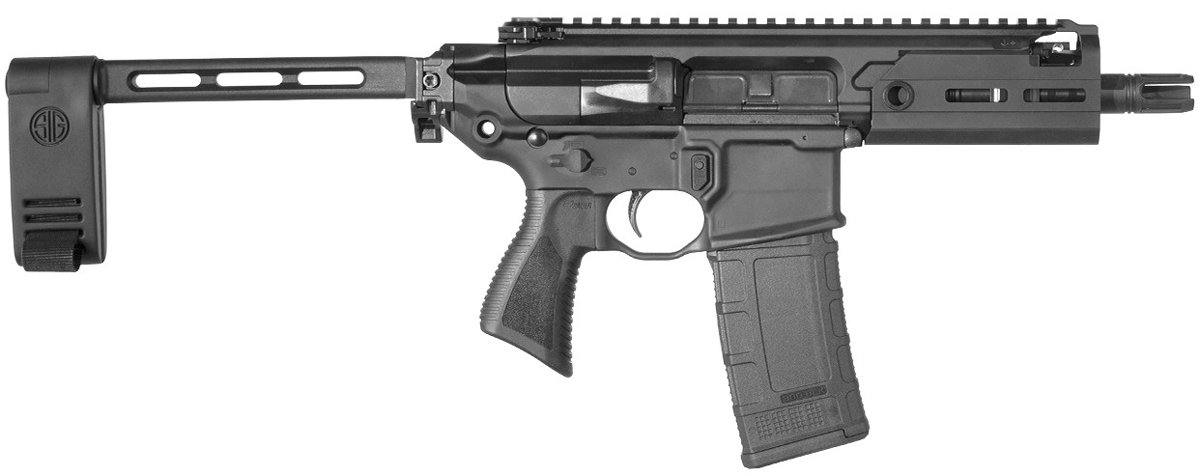 Sig Sauer MCX Rattler 300 ACC Blackout Pistol with Folding Arm Brace Sig Sauer MCX Rattler 300 ACC Blackout Pistol with Folding Arm Brace