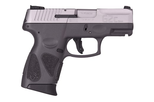 Taurus G2C 9mm Pistol Stainless Slide, Gray Frame Taurus G2C 9mm Pistol Stainless Slide, Gray Frame