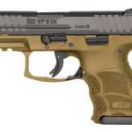 Heckler & Koch VP9SK Subcompact 9mm Flat Dark Earth Pistol with Night Sights and Two Magazines