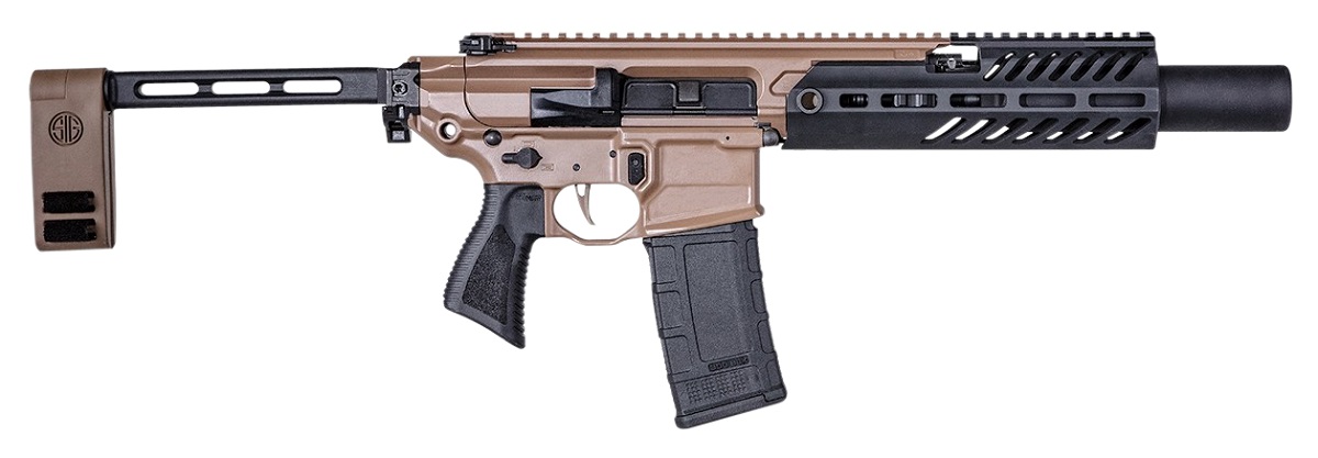 Sig Sauer MCX Rattler Canebrake Virtus 300 ACC Blackout Pistol with Folding Arm Brace Sig Sauer MCX Rattler Canebrake Virtus 300 ACC Blackout Pistol with Folding Arm Brace