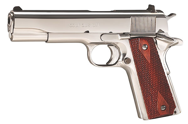 Colt 1991 Government Polished Stainless 38 Super Pistol Colt 1991 Government Polished Stainless 38 Super Pistol