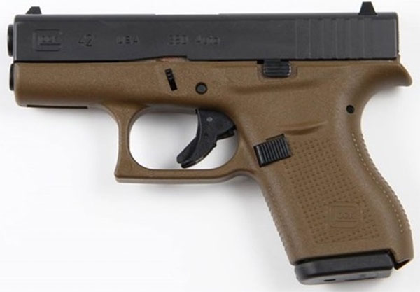 Glock 42 Flat Dark Earth 380 ACP Pistol Glock 42 Flat Dark Earth 380 ACP Pistol