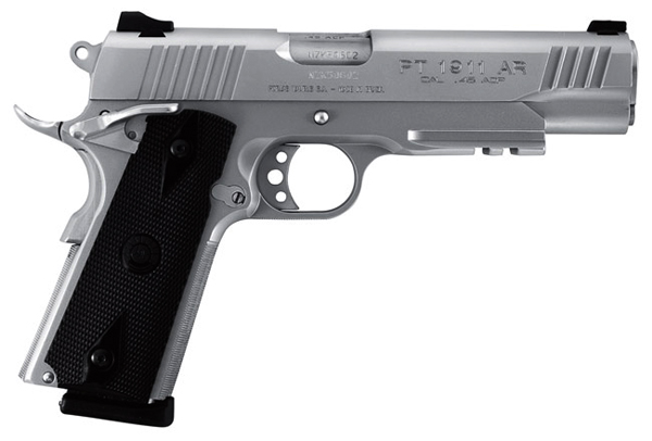 Taurus PT 1911 Stainless 45 ACP Pistol Tactical Rail Taurus PT 1911 Stainless 45 ACP Pistol Tactical Rail