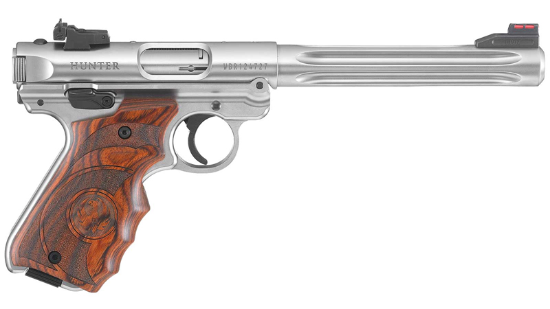 Ruger Mark IV Hunter Stainless Laminate 22LR Pistol 6.8" Barrel Ruger Mark IV Hunter Stainless Laminate 22LR Pistol 6.8" Barrel