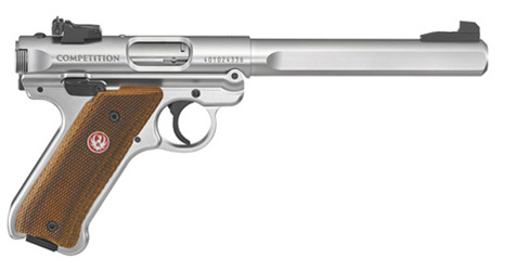 Ruger Mark IV Stainless Competition Slab Side 22LR Pistol 6.88" Barrel Ruger Mark IV Stainless Competition Slab Side 22LR Pistol 6.88" Barrel