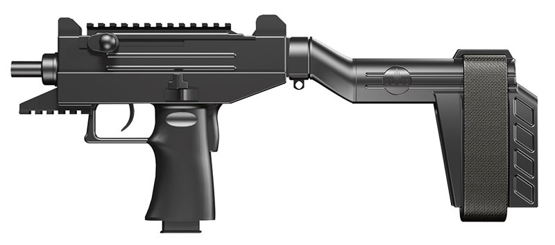IWI UZI Pro 9mm Pistol with Side Folding Stabilizing Brace IWI UZI Pro 9mm Pistol with Side Folding Stabilizing Brace