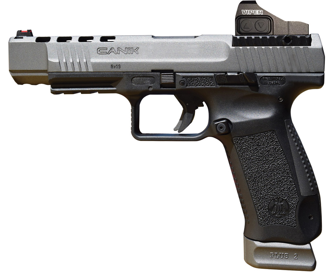 Century International Arms Canik TP9SFx Tungsten Gray Package with Two 20-Round Magazines and Vortex Viper Red Dot 9mm Pistol, 5.25" Barrel Century International Arms Canik TP9SFx Tungsten Gray Package with Two 20-Round Magazines and Vortex Viper Red Dot 9mm Pistol, 5.25" Barrel
