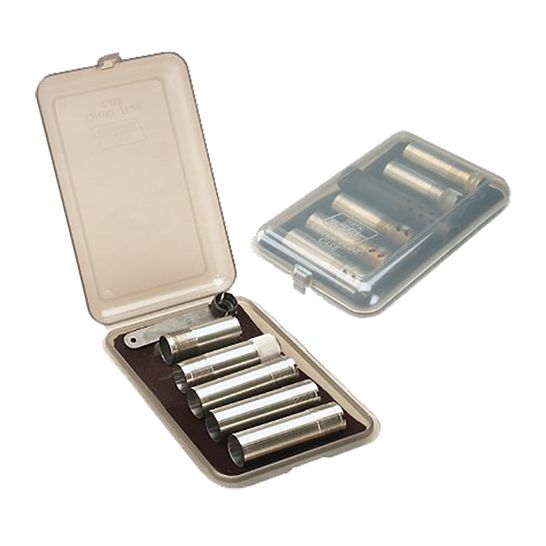MTM Case Gard 10/12/20 Gauge 6 Round Choke Tube Box, Clear Smoke - CT6-41 MTM Case Gard 10/12/20 Gauge 6 Round Choke Tube Box