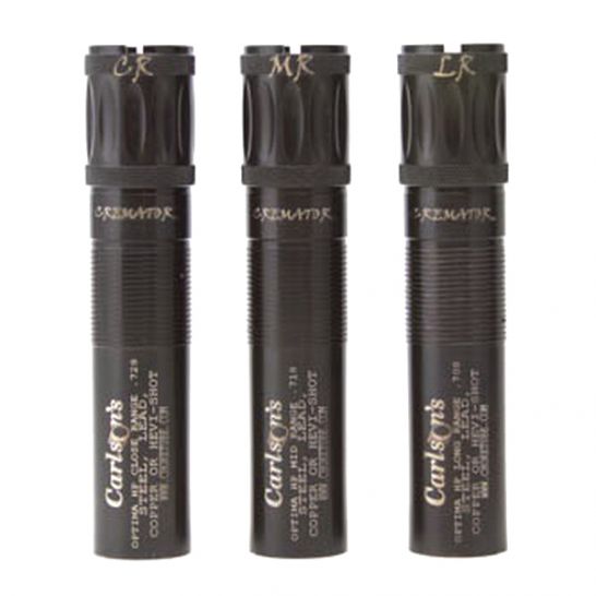 Carlson's Choke Tubes Cremator 12 Gauge Mid/Long Range Beretta Optima HP Non-Ported Waterfowl 2-Pack Choke Tube, Black - 11662 Carlson's Choke Tubes Cremator 12 Gauge Mid/Long Range Beretta Optima HP Non-Ported Waterfowl 2-Pack Choke Tube
