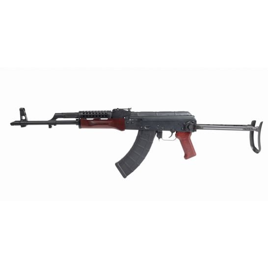 PSAK-47 GF3 Wood Polish Style Under Folder with Cheese Grater Upper Hand Guard, Red Red