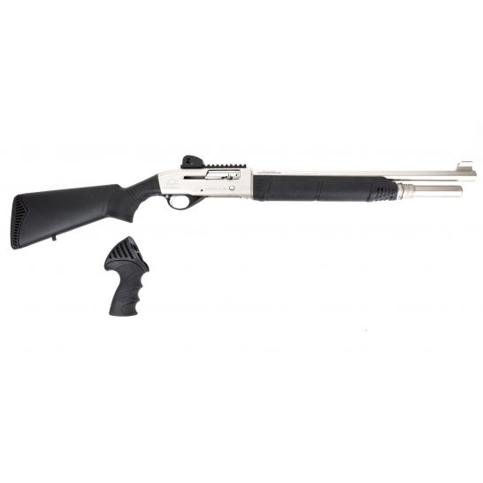 Black Aces Tactical Pro Series R 12 Gauge Shotgun 18.5", Silver - BATPSRS Black Aces Tactical Pro Series R 12 Gauge Shotgun 18.5"