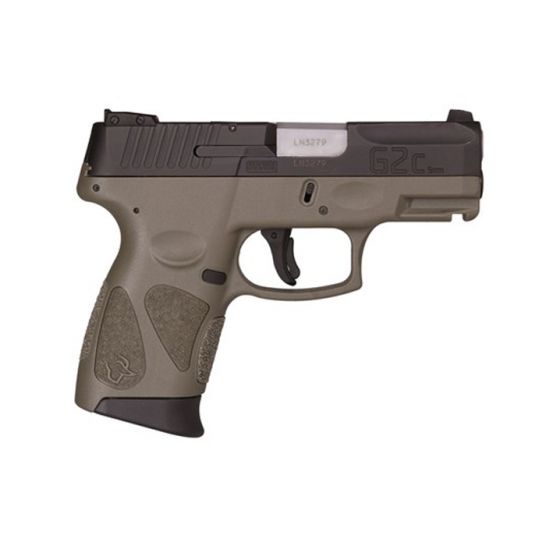 Taurus G2C 9mm 3.2†Pistol, Black and OD Green - 1-G2C931-12O Black and OD Green - 1-G2C931-12O