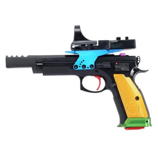 CZ 75 Czechmate Parrot 9mm Pistol, Black - CZ91175 CZ 75 Czechmate Parrot 9mm Pistol
