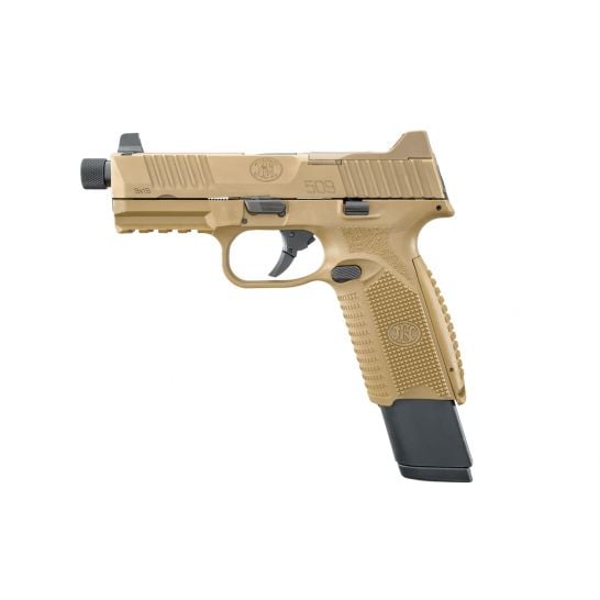 FN 509 Tactical 4.5" 9mm Pistol 17/24 Round, FDE - 100373 FDE - 100373
