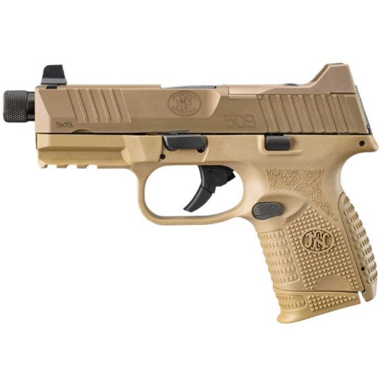 FN 509C Tactical 9mm Pistol 24rd 4.32", FDE - 66-100780 FN 509C Tactical 9mm Pistol 24rd 4.32"