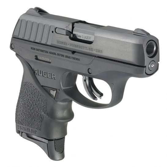Ruger EC9S 9mm Pistol With Hogue Grip, Black - 13211 Black - 13211