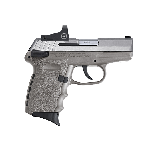 SCCY CPX-1RD 9mm Pistol, Gray - CPX-1TTSGRD SCCY CPX-1RD 9mm Pistol