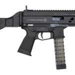 Grand Power Stribog SP9A1 Gen2 9mm, 8" Barrel, Folding SB Tactical Pistol Brace, Black, 3 x 30rd