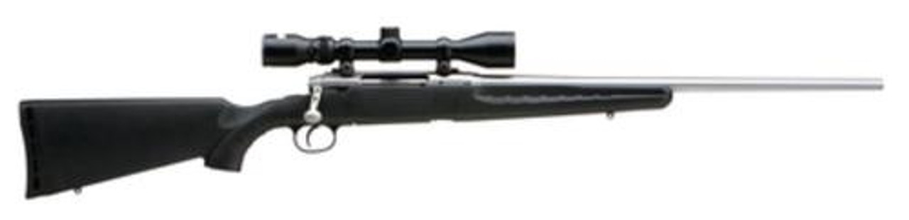 Savage Axis XP .308 Win, 22" Stainless Barrel, High Luster, Black Synth Stock, Includes 3-9x40mm Scope Mounted, 4rd Savage Axis XP .308 Win, 22" Stainless Barrel, High Luster, Black Synth Stock, Includes 3-9x40mm Scope Mounted, 4rd