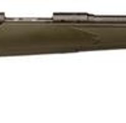 Savage 11/111 Hog Hunter Bolt 223 Remington 20" Threaded Barrel, Green Synthetic Stock Black