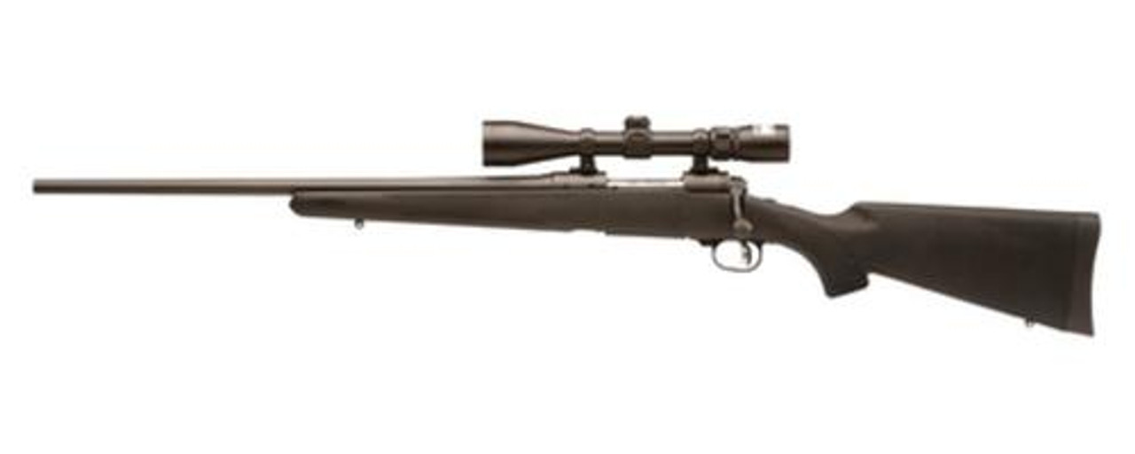 Savage Model 11 Trophy Hunter XP Package .260 Remington 22" Blued Barrel Black Synthetic Stock 4rd Includes Nikon 3-9x40mm Riflescope Mounted Left Handed Savage Model 11 Trophy Hunter XP Package .260 Remington 22" Blued Barrel Black Synthetic Stock 4rd Includes Nikon 3-9x40mm Riflescope Mounted Left Handed