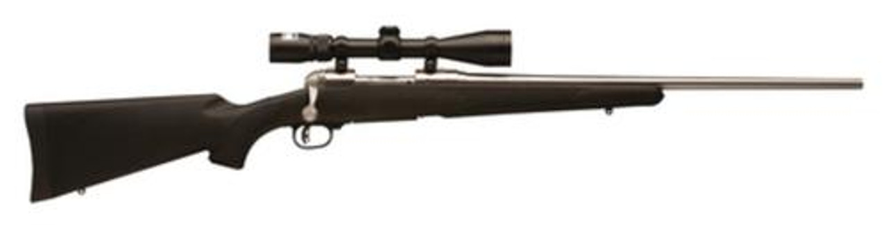 Savage Model 16 Trophy Hunter XP Package .22-250 Remington 22" Stainless Steel Barrel Black Synthetic Stock 4rd Includes Nikon 3-9x40mm Riflescope Mounted Savage Model 16 Trophy Hunter XP Package .22-250 Remington 22" Stainless Steel Barrel Black Synthetic Stock 4rd Includes Nikon 3-9x40mm Riflescope Mounted